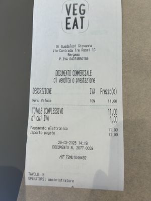   at Veg Eat in Bergamo