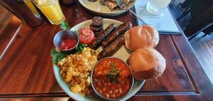 Vegan Bombay Breakfast at Dishoom in Edinburgh