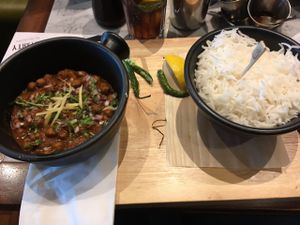 chole bhatura at Dishoom in Edinburgh