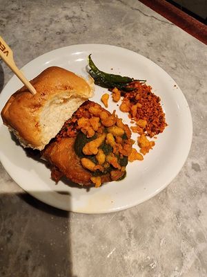 Vada pau at Dishoom in Edinburgh