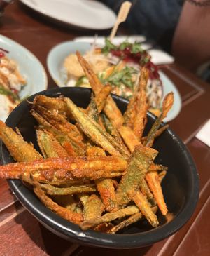 Okra fries   at Dishoom in Edinburgh