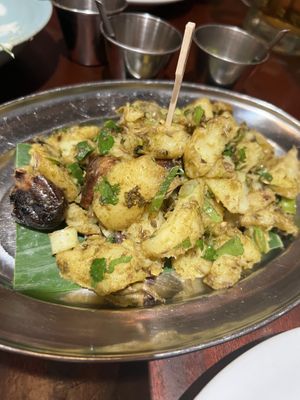 Bombay potatoes   at Dishoom in Edinburgh
