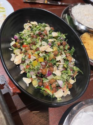 Chickpea salad   at Dishoom in Edinburgh