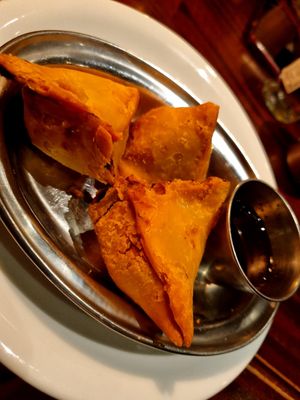 Vegetable Samosas at Dishoom in Edinburgh
