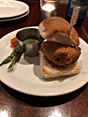 Vada pau at Dishoom in Edinburgh