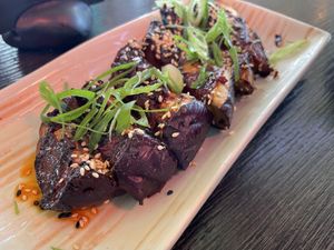Miso glazed eggplant   at Asia in Oslo