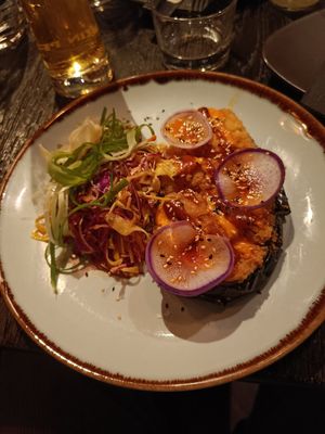 Baked aubergine at Asia in Oslo