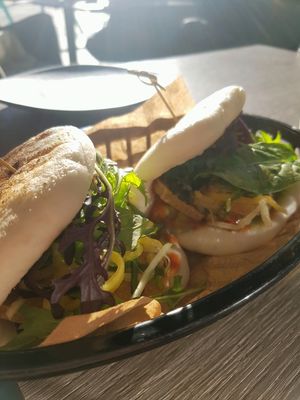 Treehugger/fried tofu/steamed bread  at Asia in Oslo