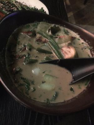 Green curry with jasmine rice - bit too lemony  at Asia in Oslo