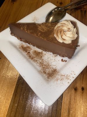 The chocolate Chai cheesecake!! Really yummy 😊  at Maruti Indian Restaurant  in Portland
