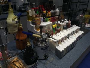 Powders and sauces. at Arctic Ape in San Antonio