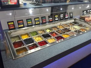 Cold toppings. at Arctic Ape in San Antonio