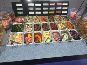 Candy toppings. at Arctic Ape in San Antonio