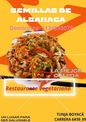 Un buen lugar para vivir saludable 😋 #Veganuary at Semillas de Albahaca in Tunja