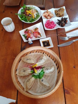side order Mandu at Loving Hut in Jinju