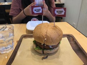 Beyond burger with truffle sauce at Green Common - Harbour City in Kowloon
