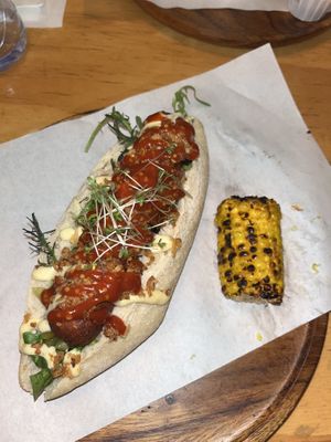 Such a good vegan hotdog !!   at Dogma in Utrecht