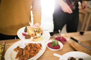 Mostly vegan Buffet at Mary Pop-in in Brussels