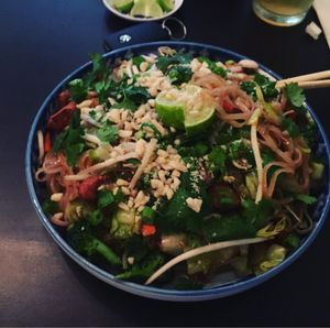 Pad Thai! delicious!!  ❤️  at Shambhala in Mexicali