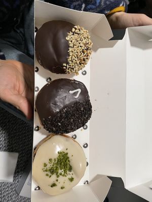 Ferrero Rocher, Cookies and Cream and Pistachio   at The Rolling Donut - Bachelors Walk in Dublin