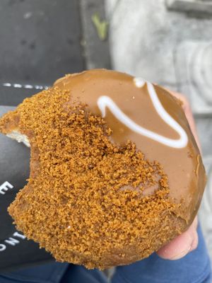 Biscoff vegan donut  at The Rolling Donut - Bachelors Walk in Dublin