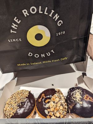 Fererro Roche, peanut butter and blueberry at The Rolling Donut - Bachelors Walk in Dublin