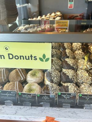 Some of the vegan selection  at The Rolling Donut - Bachelors Walk in Dublin