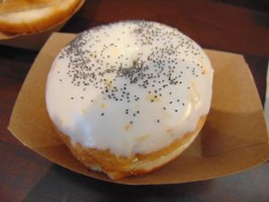 Vegan lemon and poppyseed at The Rolling Donut - Bachelors Walk in Dublin