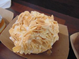 Vegan almond and vanilla at The Rolling Donut - Bachelors Walk in Dublin