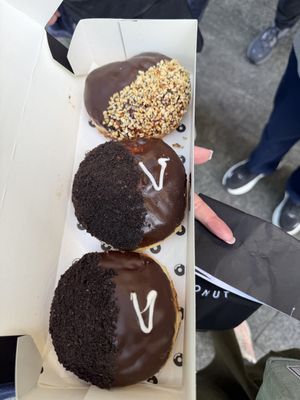 Cookies and cream, ferrero rocher  at The Rolling Donut - Bachelors Walk in Dublin