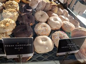 Go early in when theyre most fresh and all flavors available at The Rolling Donut - Bachelors Walk in Dublin