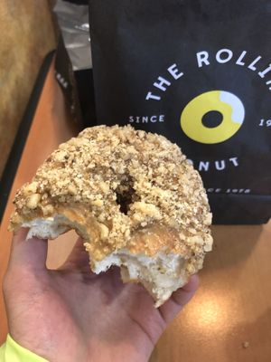 Walnut/caramel donut  at The Rolling Donut - Bachelors Walk in Dublin