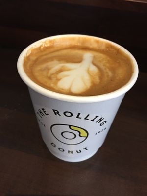 Cappuccino  at The Rolling Donut - Bachelors Walk in Dublin