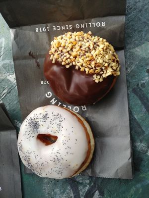 Lemon poppy seed and ferrero rocher at The Rolling Donut - Bachelors Walk in Dublin
