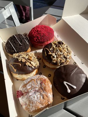 i had the cookies & cream and chocolate peanut butter ones and they were amazing  at The Rolling Donut - Bachelors Walk in Dublin