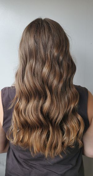 My hair after it was cut! at Virtue Salon in Columbus