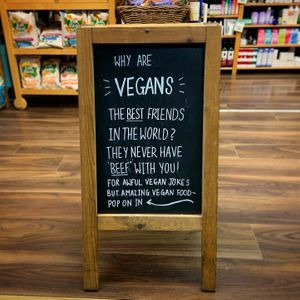   at Brontosaurus Vegan Lifestyle Store in Swansea