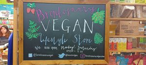  at Brontosaurus Vegan Lifestyle Store in Swansea