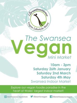 Brontosaurus Hosts regular vegan mini markets  at Brontosaurus Vegan Lifestyle Store in Swansea