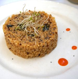 Bulgur salad at La Vege Table in Reims