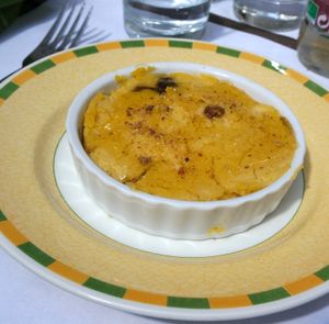 Semolina-based dessert. :) at La Vege Table in Reims