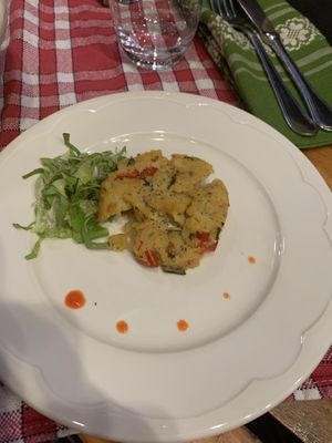 Polenta cake at La Vege Table in Reims