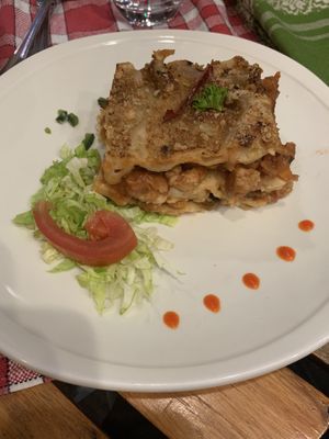 Lasagne at La Vege Table in Reims