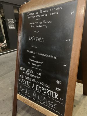 Board at La Vege Table in Reims