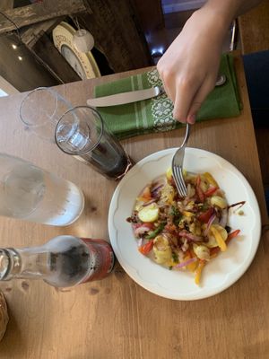 Potato salad at La Vege Table in Reims