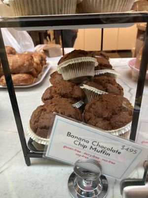 Banana chocolate chip muffin at Mariposa Baking Company in San Francisco