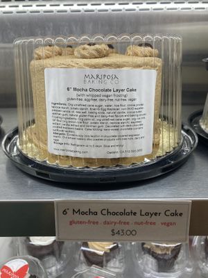Mocha chocolate layer cake at Mariposa Baking Company in San Francisco