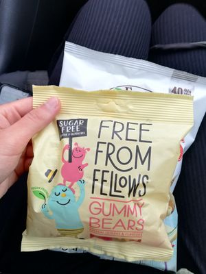 vegan gummy bears without sugar :) at World Vegan in Prague