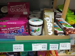This brand is ridiculously good! at World Vegan in Prague