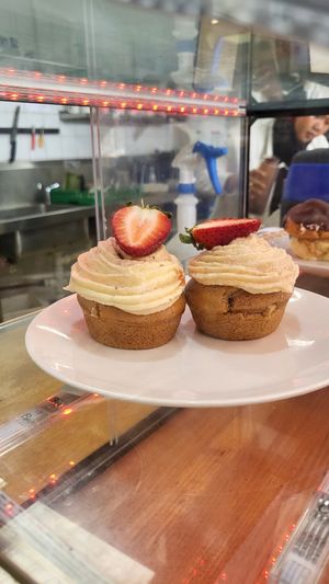 Strawberry cupcake at Wholefoods in Clayton